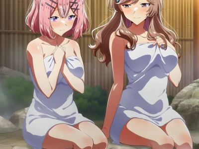 Renako x Ajisai / 甘織れな子 x 瀬名紫陽花 Sex by STF_AI