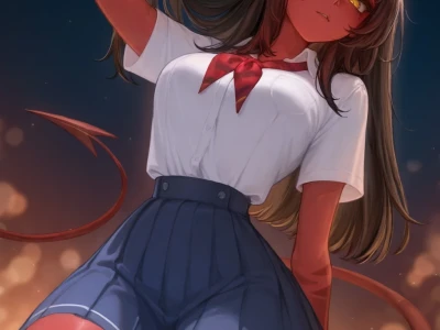 Meru the Succubus Sex by Penguih AI Art