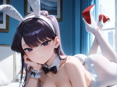 Shouko Komi – Bunny Girl Sex by rine_ai